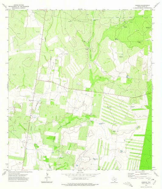 1972 Viboras, TX - Texas - USGS Topographic Map
