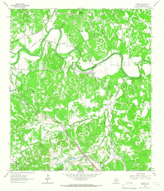 1964 Waring, TX - Texas - USGS Topographic Map