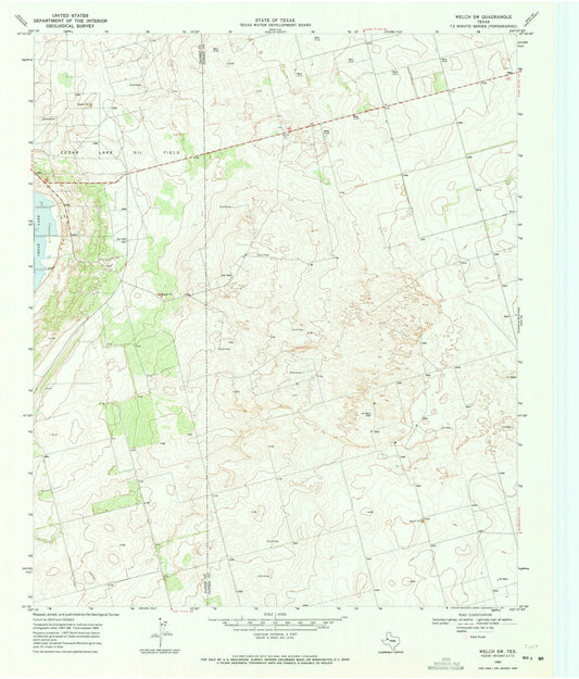 1969 Welch, TX - Texas - USGS Topographic Map