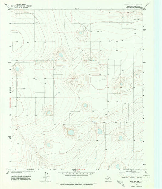 1971 Westway, TX - Texas - USGS Topographic Map v2