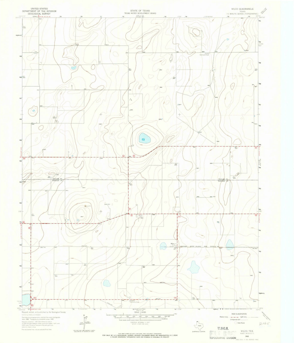 1965 Wilco, TX - Texas - USGS Topographic Map v2