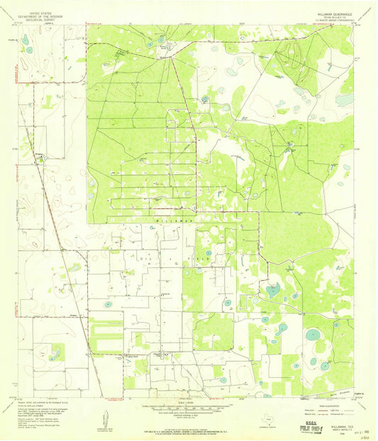 1956 Willamar, TX - Texas - USGS Topographic Map v2