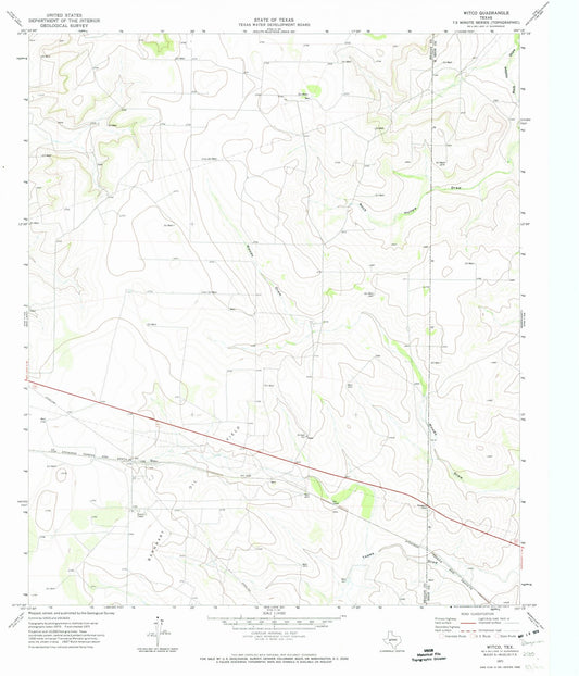 1971 Witco, TX - Texas - USGS Topographic Map