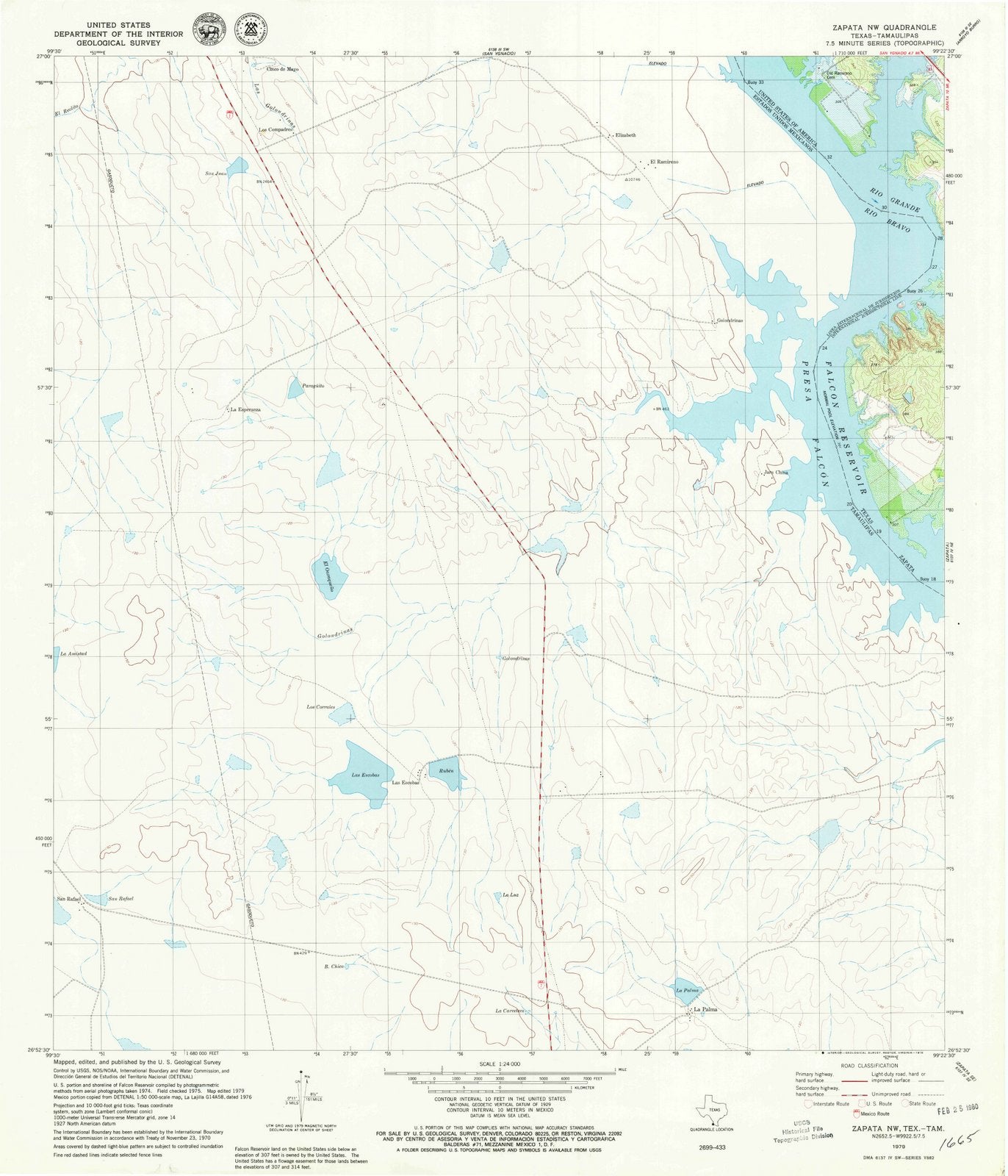 1979 Zapata, TX - Texas - USGS Topographic Map