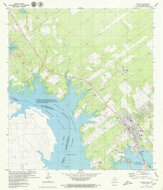 1979 Zapata, TX - Texas - USGS Topographic Map v3