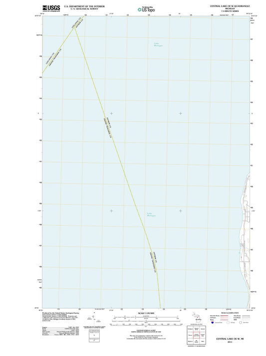 2011 Central Lake, MI - Michigan - USGS Topographic Map v2
