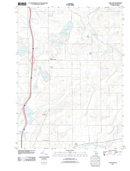 2011 Lyon Lake, MI - Michigan - USGS Topographic Map