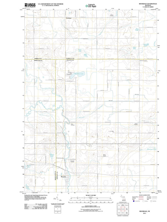 2011 Riverdale, MI - Michigan - USGS Topographic Map