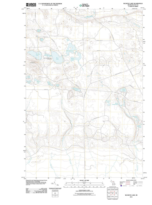 2011 Buckeye Lake, MI - Michigan - USGS Topographic Map