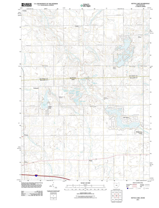 2011 Nettle Lake, OH - Ohio - USGS Topographic Map