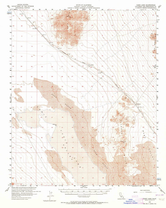 1956 Cadiz Lake, CA - California - USGS Topographic Map