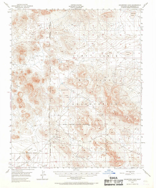 1948 Goldstone Lake, CA - California - USGS Topographic Map