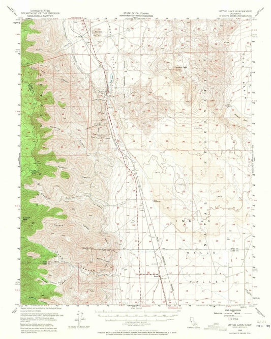 1954 Little Lake, CA - California - USGS Topographic Map