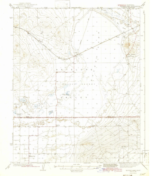 1942 Rogers Lake, CA - California - USGS Topographic Map