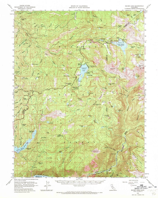1956 Silver Lake, CA - California - USGS Topographic Map