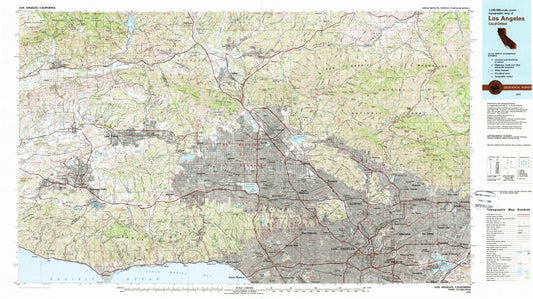 1979 Los Angeles, CA - California - USGS Topographic Map