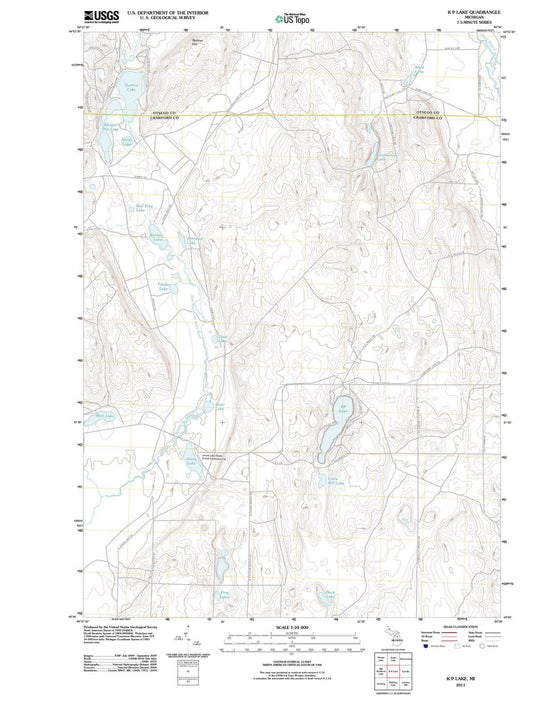 2011 K P Lake, MI - Michigan - USGS Topographic Map