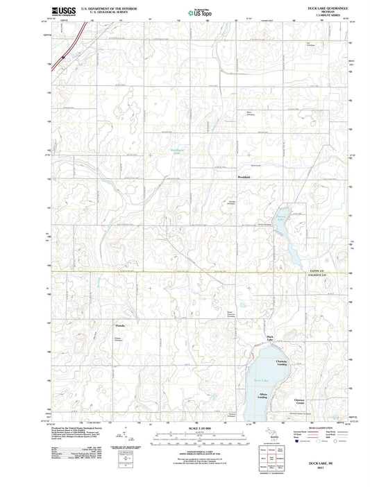 2011 Duck Lake, MI - Michigan - USGS Topographic Map