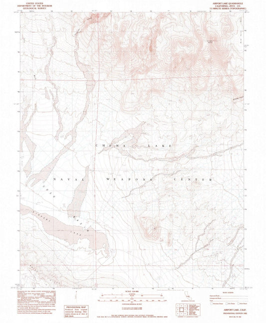 1982 Airport Lake, CA - California - USGS Topographic Map