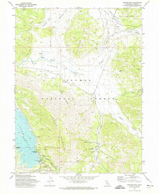1972 Crocker MTN, CA - California - USGS Topographic Map