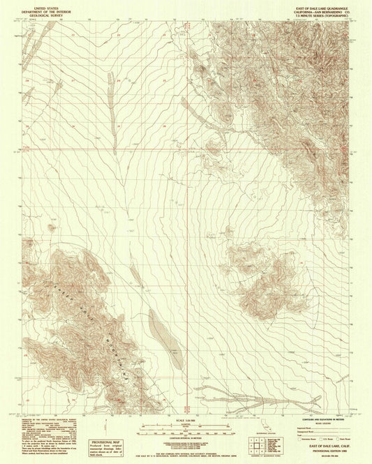 1985 East ofale Lake, CA - California - USGS Topographic Map