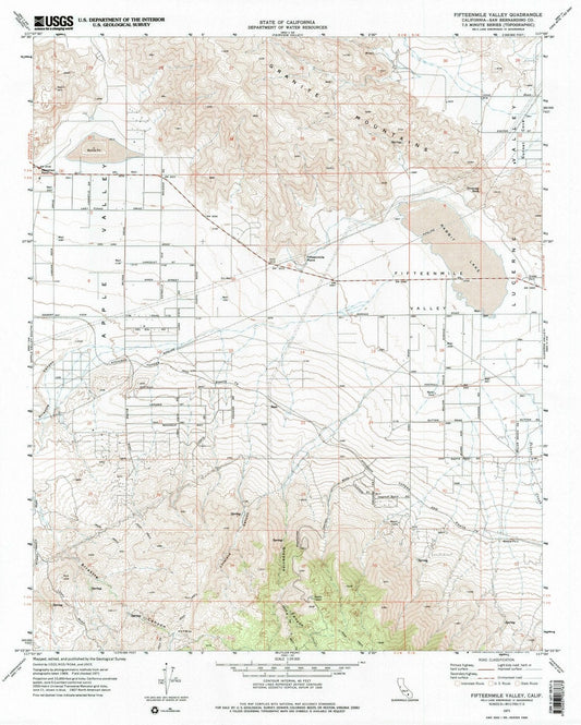 1971 Fifteenmile Valley, CA - California - USGS Topographic Map