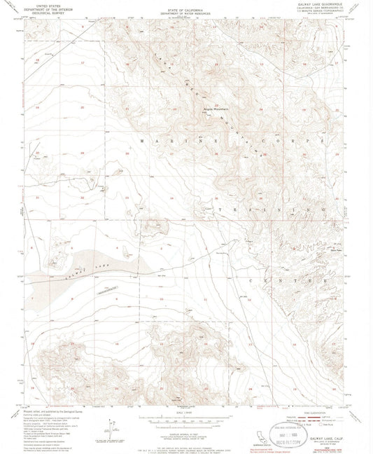 1954 Galway Lake, CA - California - USGS Topographic Map