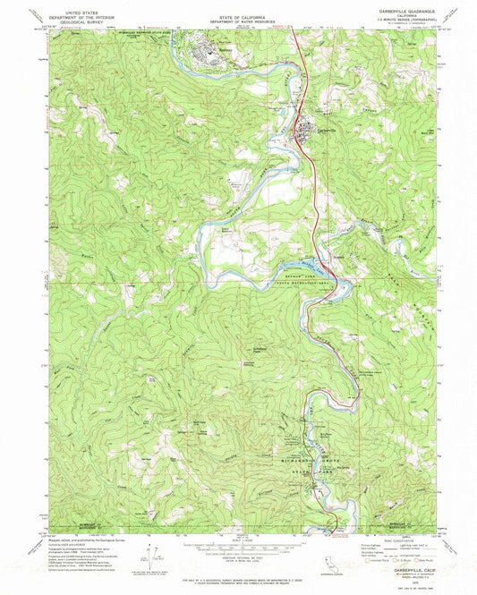 1970 Garberville, CA - California - USGS Topographic Map