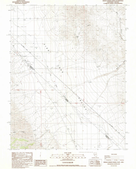 1987 Indian Garden Creek, CA - California - USGS Topographic Map