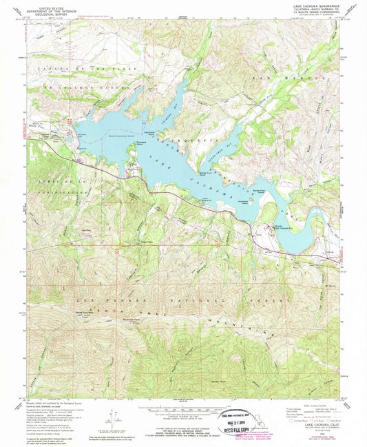 1959 Lake Cachuma, CA - California - USGS Topographic Map