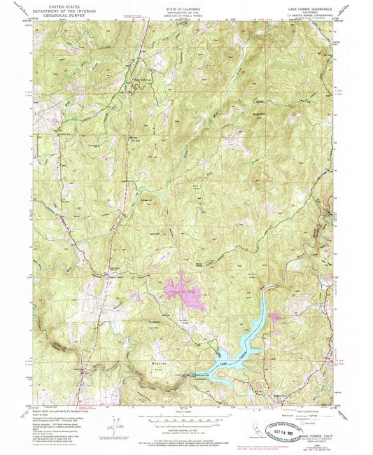 1949 Lake Combie, CA - California - USGS Topographic Map
