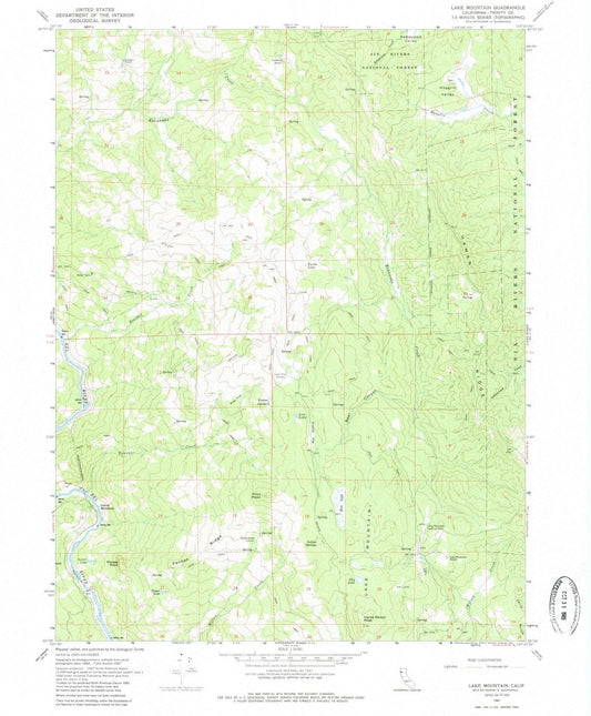 1967 Lake Mountain, CA - California - USGS Topographic Map