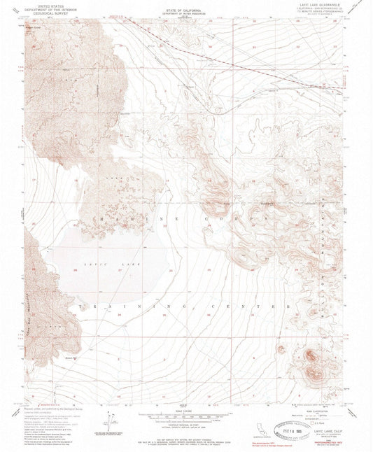 1955 Lavic Lake, CA - California - USGS Topographic Map