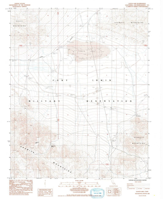 1985 Leach Lake, CA - California - USGS Topographic Map