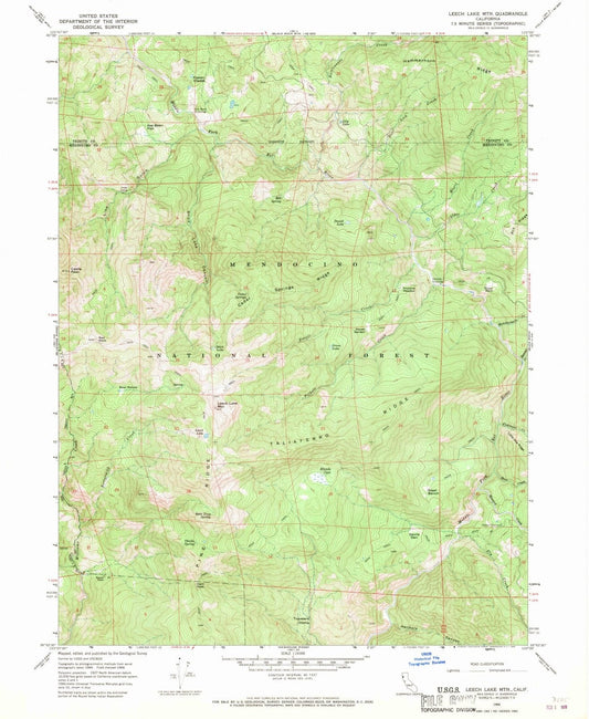 1966 Leech Lake Mountain, CA - California - USGS Topographic Map