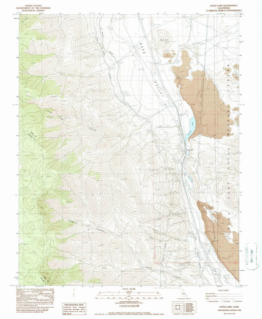 1983 Little Lake, CA - California - USGS Topographic Map