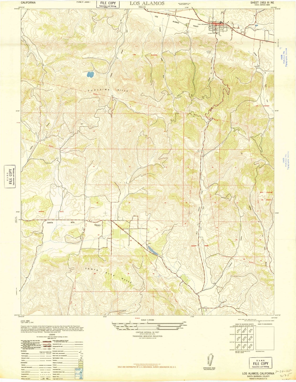 1948 Los Alamitos, CA - California - USGS Topographic Map
