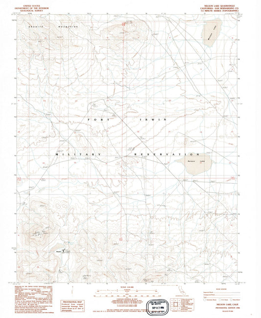 1986 Nelson Lake, CA - California - USGS Topographic Map