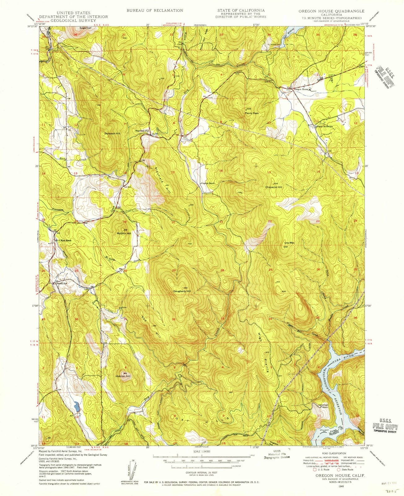1948 Oregon House, CA - California - USGS Topographic Map