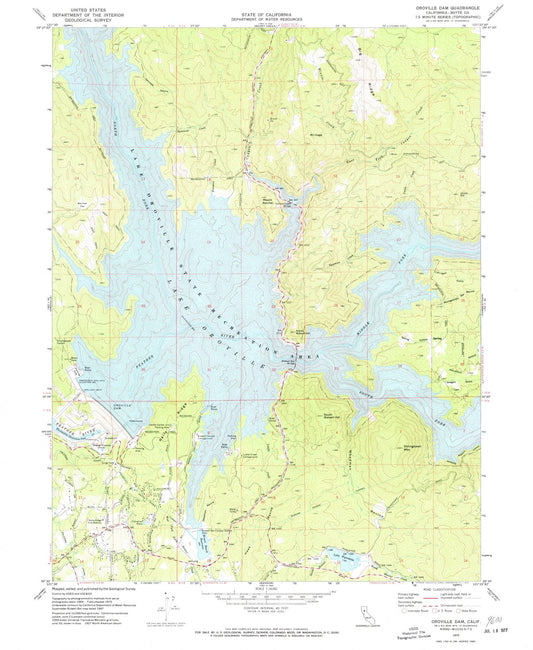 1970 Oroville, CA - California - USGS Topographic Map