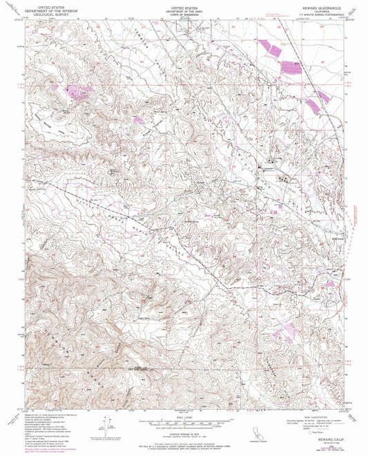 1950 Reward, CA - California - USGS Topographic Map