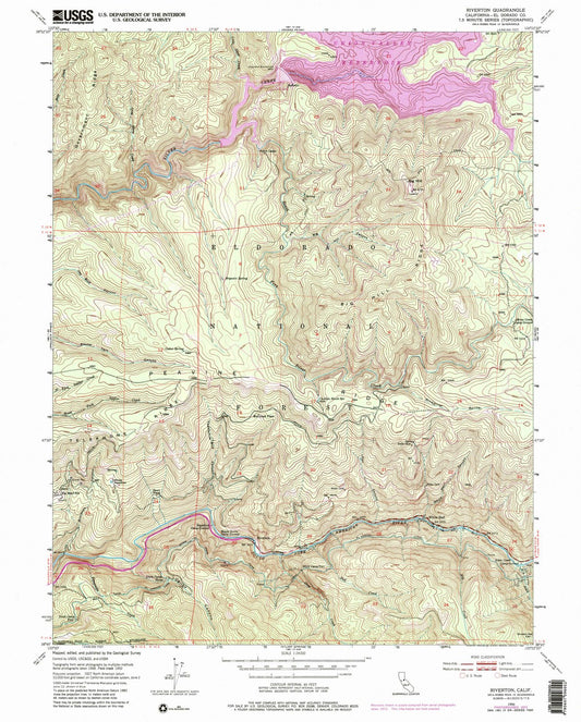 1950 Riverton, CA - California - USGS Topographic Map