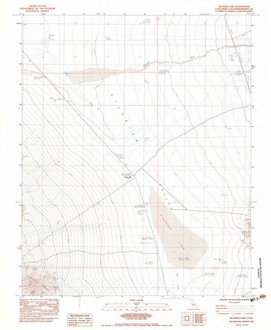 1983 Silurian Lake, CA - California - USGS Topographic Map