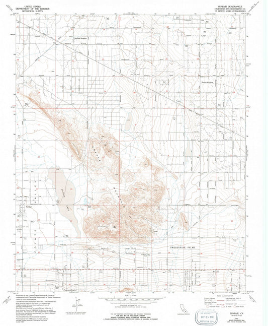 1972 Sunfair, CA - California - USGS Topographic Map