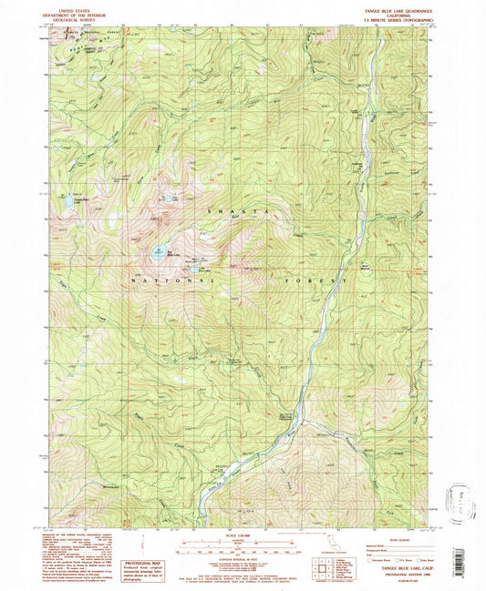 1986 Tangle Blue Lake, CA - California - USGS Topographic Map