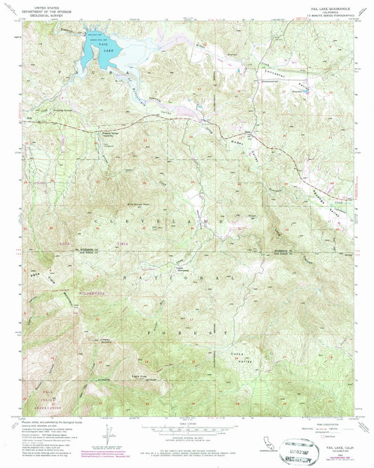 1953 Vail Lake, CA - California - USGS Topographic Map