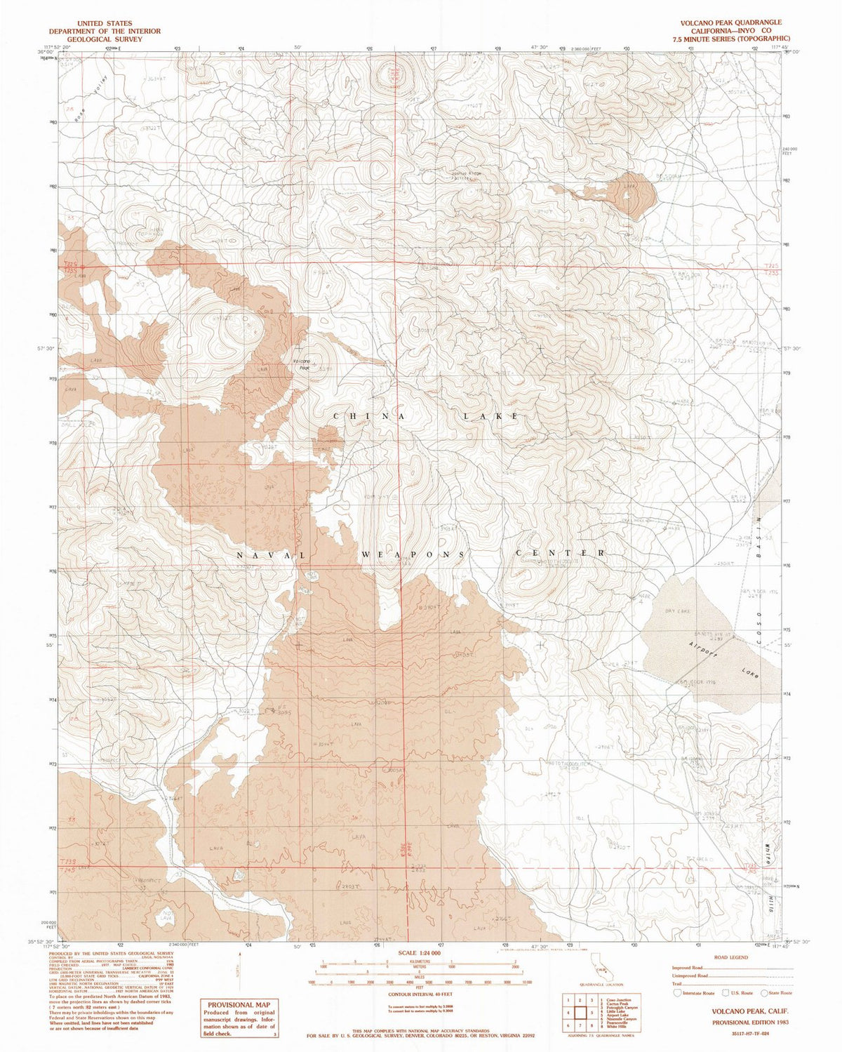 1983 Volcano Peak, CA - California - USGS Topographic Map