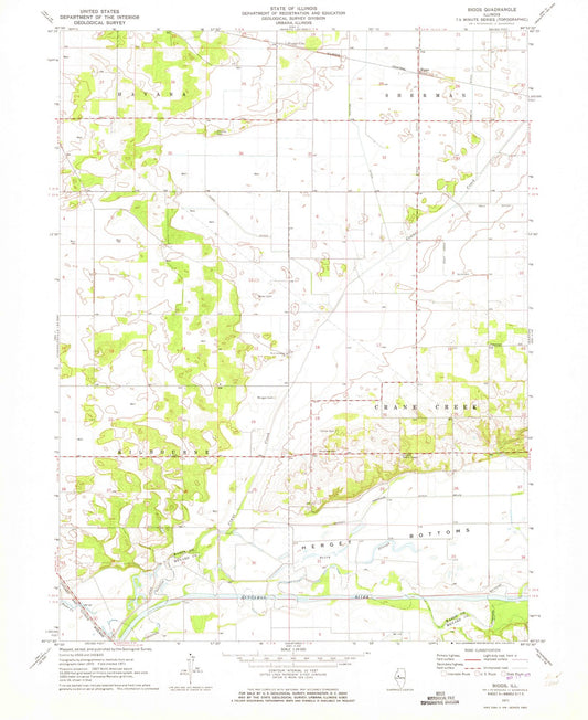 1971 Biggs, IL - Illinois - USGS Topographic Map