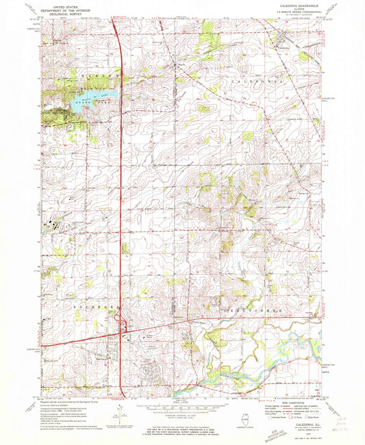 1970 Caledonia, IL - Illinois - USGS Topographic Map