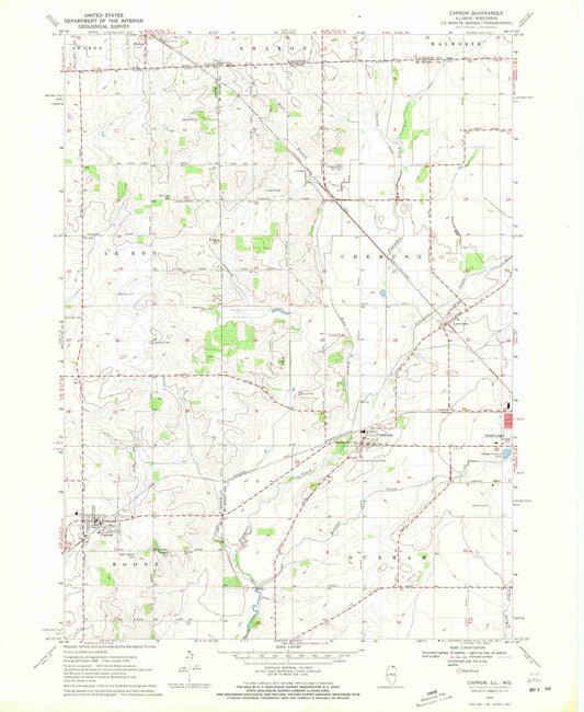 1970 Capron, IL - Illinois - USGS Topographic Map